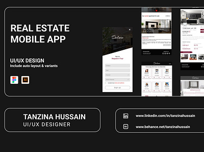 Real Estate Mobile App app design figma ui ux