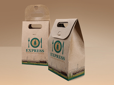 Craft food package for project restaurant "Express" beautiful branding design logo draft food graphic design graphics logo packaging railroad restaurant