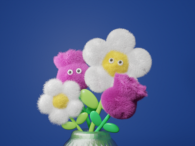 lint flower 3D