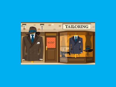Tailor Shop 2d buildings game house illustration item object tailor vector