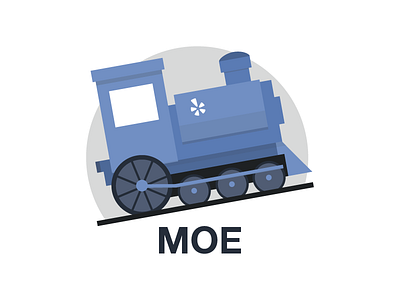 MOE illustration logo moe train yelp