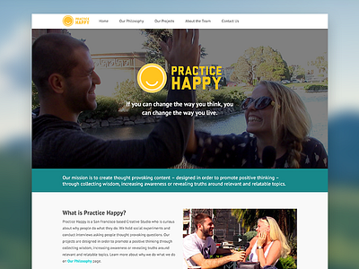 Practice Happy Website Redesign happy positive practice practice happy san francisco thinking web design