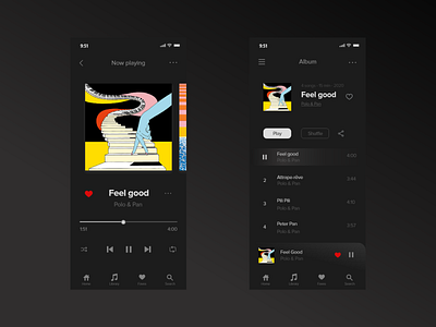 Daily UI 009 - Music player