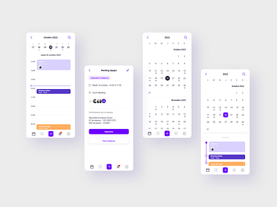 DAILY UI 38 - Calendar (mobile version)