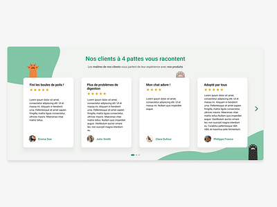 DAILY UI 39 - Testimonials