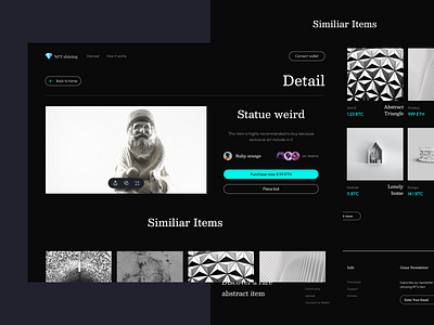 NFT Marketplace Website - Detail Page
