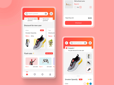 Ali Express Redesign app detail page e commerce home mobile online shop redesign ui