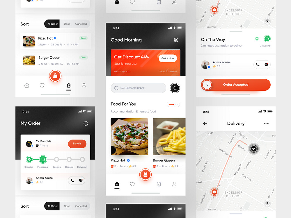 Mamam - Food Delivery App by farizzakky for Pickolab Studio on Dribbble