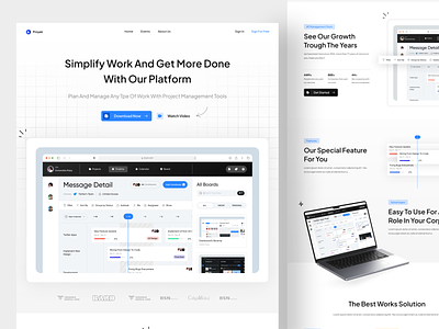 Proyek - Project Management Landing Page