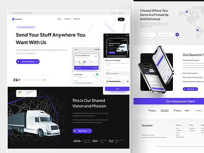 Ekspedisi - Cargo Transportation Landing Page