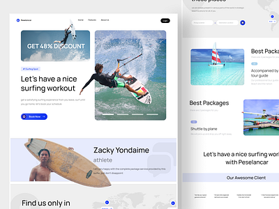 Peselancar - Surfing Services Landing Page