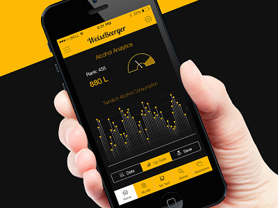 Alcohol Analytic App app application graph ios design mobile desing