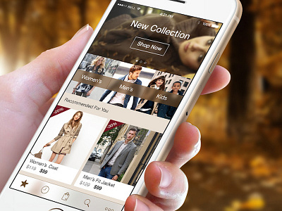 Fashion App app autumn clothes collection discount e shop fashion m commerce menu price shopping wear