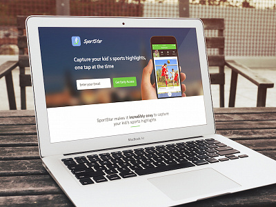 Sportstar App Landing page