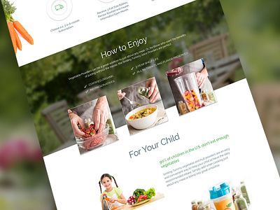 Organic Powders landing page