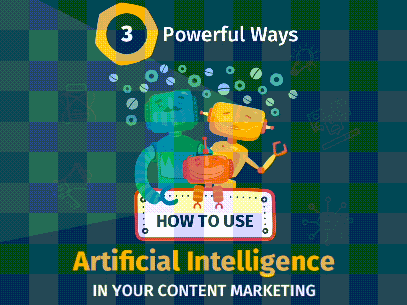 Artificial Intelligence Infographic ai animation bot chat content marketing data gif icon infographic motion robot