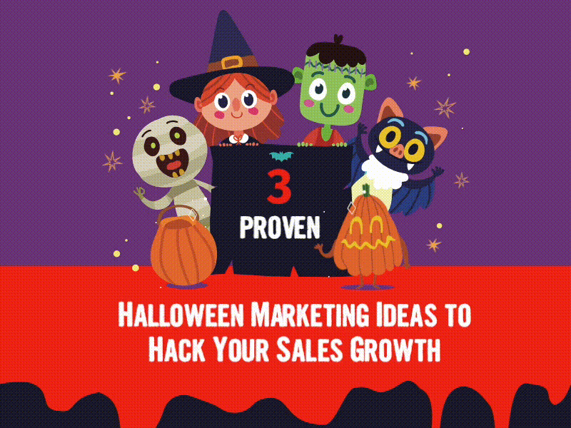 Halloween Infographic animation design growth halloween infographic marketing pumpkin sale visual witch