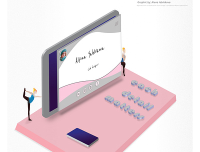 One love: web& graphics 3dartwork adobeillustator characterdesign design illustration ipad iphone yoga