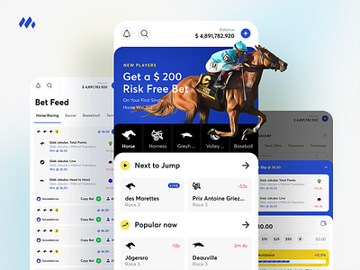 Moneyball app appdesign betting coingaming design horse horse racing mobile ui