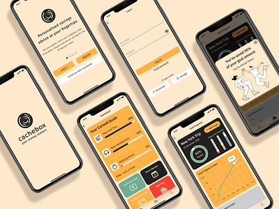 FinTech Banking App app bank branding colorful design finance fintech flat ios light mobile mockup money saving sketch theme ui ux