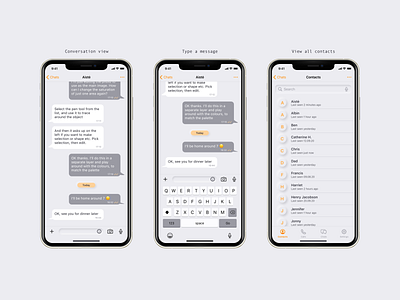 Messaging App | Minimal | Neumorphic