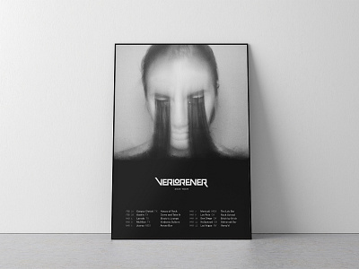 Verlorener Tour Poster 2020 eyelashes gothic music poster tour verlorener