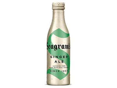 Seagram's Ginger Ale Aluminum Bottle ale aluminum bottle drink ginger packaging s seagrams soda spritz
