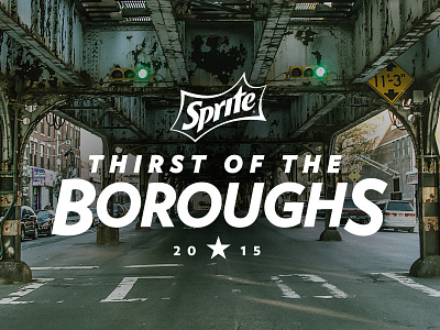 Sprite Thirst of the Boroughs borough bridge brooklyn logo mark new york nyc sprite star street thirst