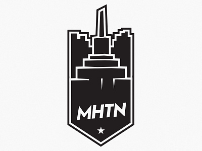 MHTN badge borough buildings city empire icon manhattan mark mhtn nyc sprite star