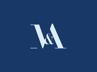 M&A a didot identity letter logo m ma mark minimal monogram wedding