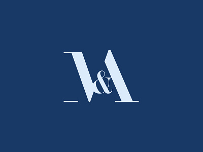 M&A a didot identity letter logo m ma mark minimal monogram wedding