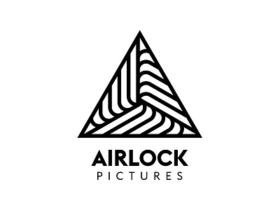 Airlock Pictures airlock brand euclidflex film identity lines logo movies pictures play triangle video