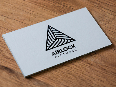 Airlock Pictures Business Cards airlock brand business card euclid identity lines logo moo pictures triangle
