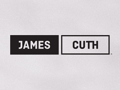 James Cuth box identity james logo mark name rectangle type