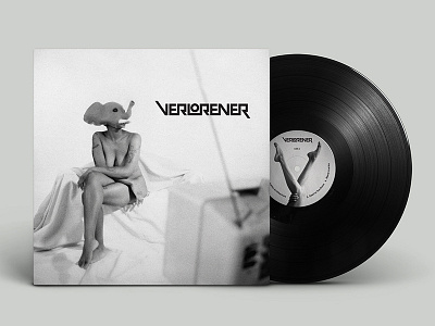 Verlorener Vinyl Album Front album black cover identity logo music type verlorener vinyl white