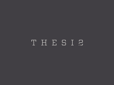Thesis Question ask logo logotype question thesis think wordmark