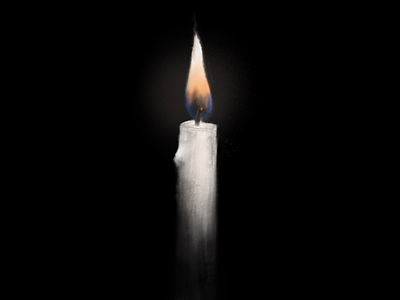 Candle burn candle drawing fire flame procreate sketch wax