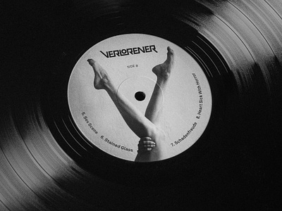 Verlorener Vinyl Label brand identity label legs logo logotype music record track type vinyl