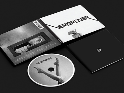 Verlorener CD album brand cd cover identity logo logotype verlorener