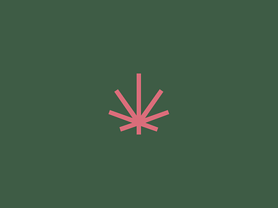 Cannabis Leaf brand cannabis icon identity illustration logo mark