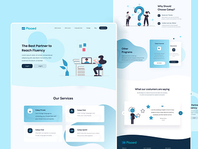 Plaaed-Landing-Page Design landingpage uiux webdesign webpage