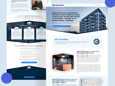 Medicobau website UI design 2021 landingpage mobile app mobile ui page design ui ui design uidesign uiux webdesign webpage