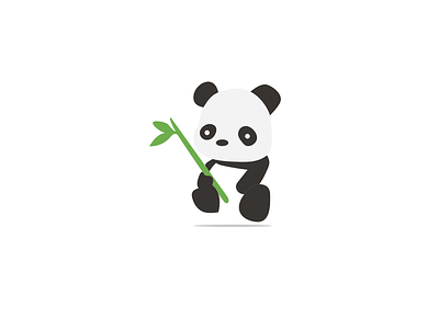 Panda ai design flat design illustration illustrator panda panda bear simple