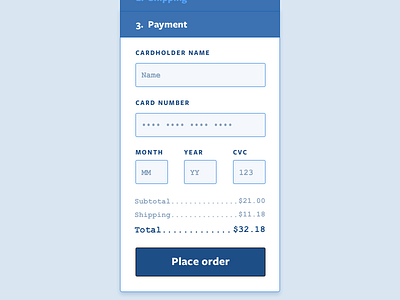 Dailyui002 checkout creditcard dailyui dailyui002