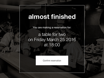 Dailyui054 Confirm Reservation