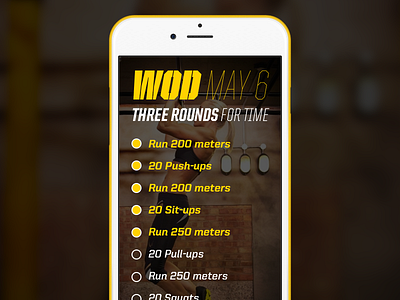 Dailyui062 Workout Of The Day dailyui dailyui062 day of the united wod workout