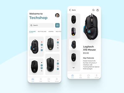 Ecommerce App Design - Techshop