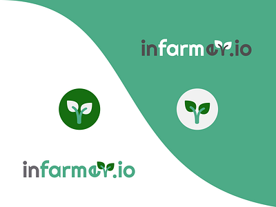 Logo for Infarmer - Digital solutions to farming techniques adobe xd android branding design farmer farms figma graphic design illustration illustrator infarmer logo mobile online plants ui ux workfromhome