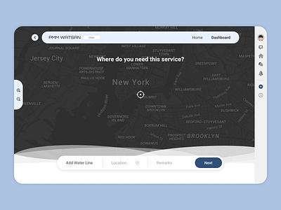 Adding Location from Map branding design figma illustration location maps mobile pointer position saerch bar search service ui ui ux ux web application web page website