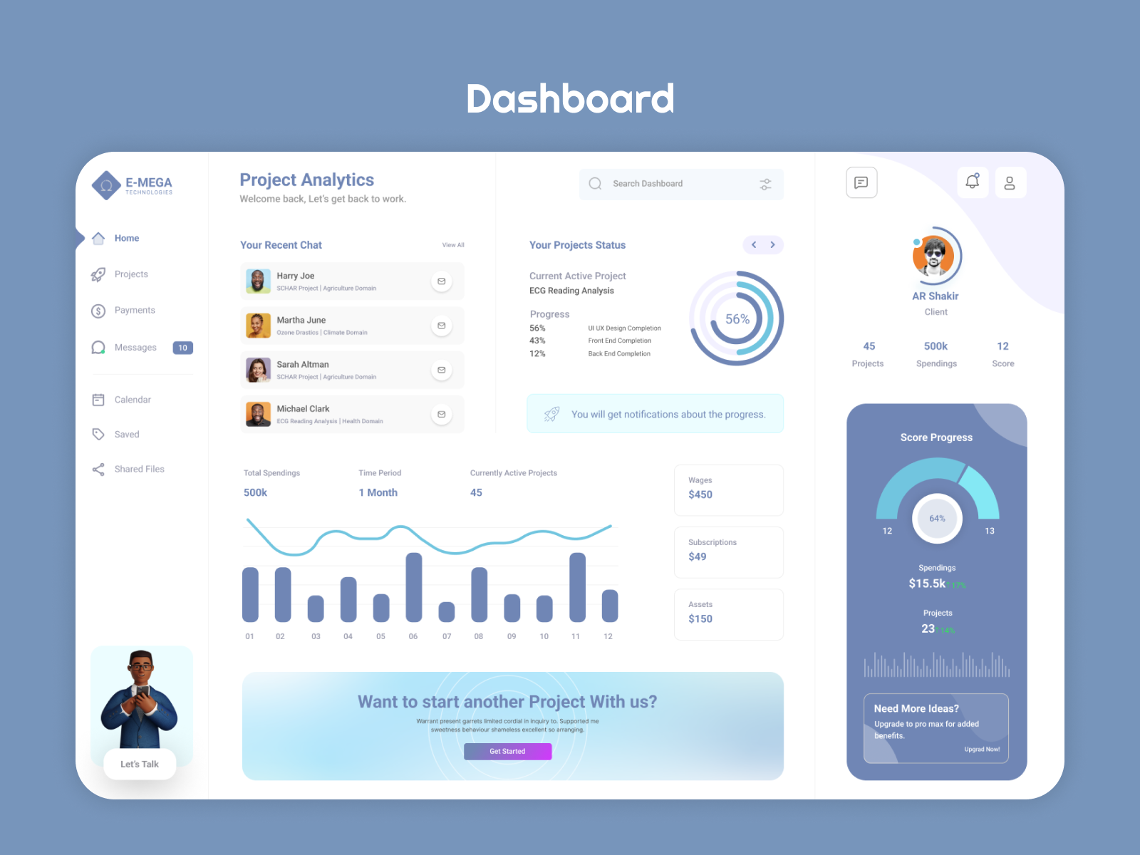 Software House Web Application by Saif Ullah Bin Khaki on Dribbble